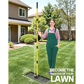 Joyhalo Lawn Leveling Rake 36 Inch, Lawn Leveler with 78" Adjustable Steel Handle, Heavy Duty Effort Saving Ground Leveler for Yard Garden Golf Course, Ease Level Soil Sand Dirt Surfaces