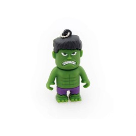 2.0 Hulk Green Super Hero 64GB USB External Hard Drive Flash Thumb Drive Storage Device Cute Novelty Memory Stick U Disk Cartoon