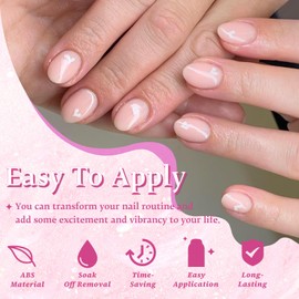 EternalClassic Oval Gel X Nails Tips Pre-colored Gel Press on Nails Extra Short Full Cover Soft Gel Nails Tips 5 Colors False Nails 150pcs Acrylic Nails Press ons Natural Fake Nails Extensions Kit