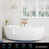 gotonovo Wall Mount Clawfoot Bathtub Faucet with HandHeld Spray and