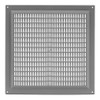 Air Ventilation Plastic Grill Cover 250mm x 250mm/Gray