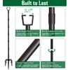 Tigerden 10Ft String Light Poles for Outside, Adjustable Metal Poles