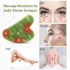 Rodillo De Masaje Facial De Jade Gua Sha Rejuvenece Kit
