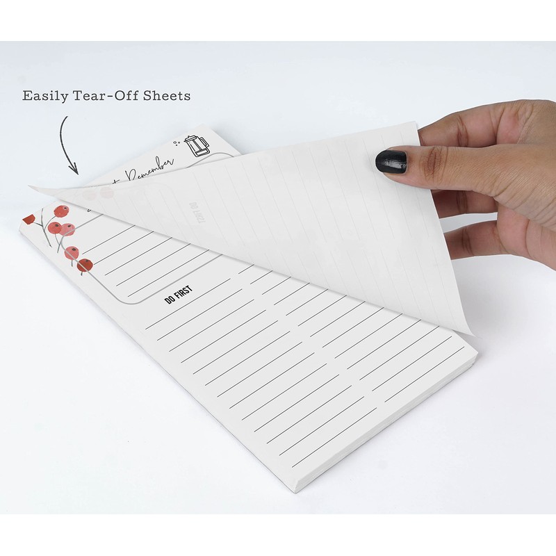 Inkdotpot Daily Planner List Pad Notepads Memo Pad, Undated To-Do
