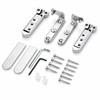 3D Adjustable Concealed Door Hinges, Zinc Alloy 2-Pack