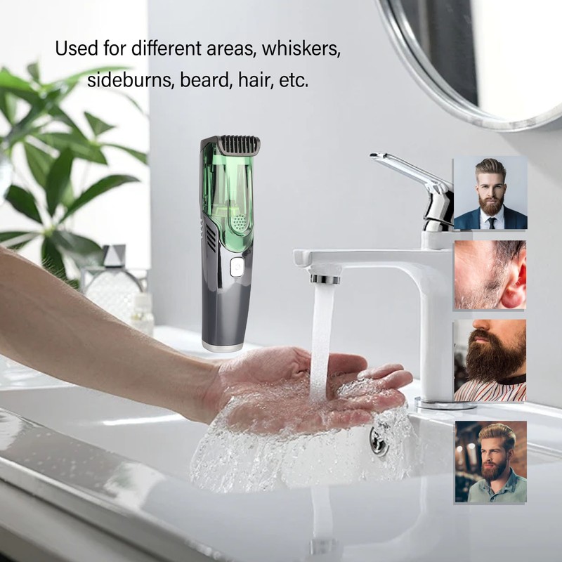 Electric Beard Clipper 2 Gears IPX6 Waterproof USB Rechargeable Hair