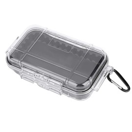 GOTOTOP Waterproof Storage Case, Outdoor Survival Storage Carry Box Shockproof Waterproof Case Storage Organizer Airtight Carry Box Container for Home Outdoors Camping Fishing Storage (Transparent)