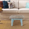 dwellington Farmhouse Wooden Step Stool - Rustic Solid Wood Design,