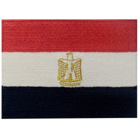 Egypt Flag Embroidered Patch Egyptian Arab Iron On Sew On National Emblem