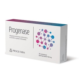 PROGE FARM Progenase 20 compresse - Integratore Alimentare di Bromelina ed Estratto Vegetale di Boswellia