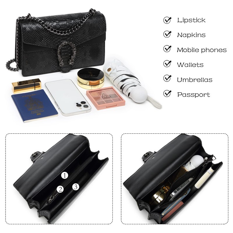 Travistar Crossbody Bag Women's Handbag Small Shoulder Bag Leather with