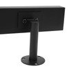 DYNAMI 3FT Black Stainless Steel Handrail,Wall Mounted Flat Rectangle Staircase