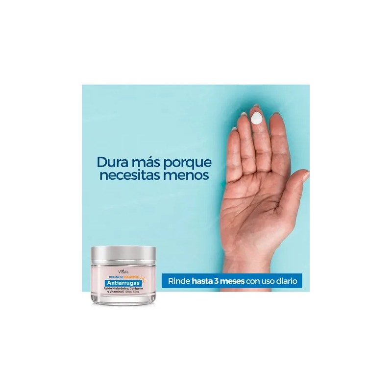 Crema Antiarrugas Fps30 Reafirma Hidrata Y Protege Vitalis
