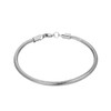 yipima 14K Gold Silver Tone Stainless Steel Snake Chain Bracelet
