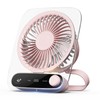 TZXVBW Portable Desk Fan with Aromatherapy, LED Display, 199-Speed Adjustment,