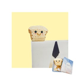 Cute 3D Toast Crochet Bookmarks - Perfect Gifts for Book Lovers, Women, Kids, and Men, Book Marks for Reading Women, Book Lovers Gifts