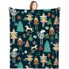 Buryeah Christmas Nutcracker Throw Blanket Soldier Prince Mouse Fairy Gift