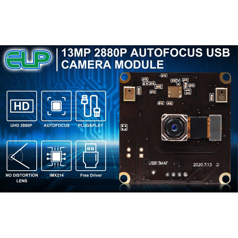 13MP Webcam Autofocus Usb Camera Module,Ultra HD 3840X2880 Web Cam