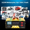 Car Battery Charger Heavy Duty 12V/24V Smart Automatic Intelligent Pulse
