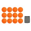 12PCS 74mm 40 Holes Pickleballs PE Plastic High Elasticity Pickleball
