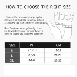MYDEAR Guantes Deportivos, Guantes para Gimnasio con Protección Completa de Muñeca y Palma, Levantamiento Hombre y Mujer para Entrenamiento en Gym, Correr, Montar Bicicleta, Musculación