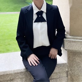 AUSUAYA GBW-B-T2 Pre-Tied Cross Tie School Girl Uniform Tie Cosplay T-Shirt Valentine's Day, pink