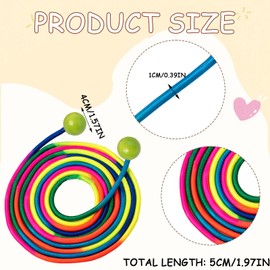 MUNSKT Long Skipping Rope, 5 Metre Jump Rope for Children with Beechwood Handle, Multiplayer Skipping Rope for School, Fitness, Team Training (Green)