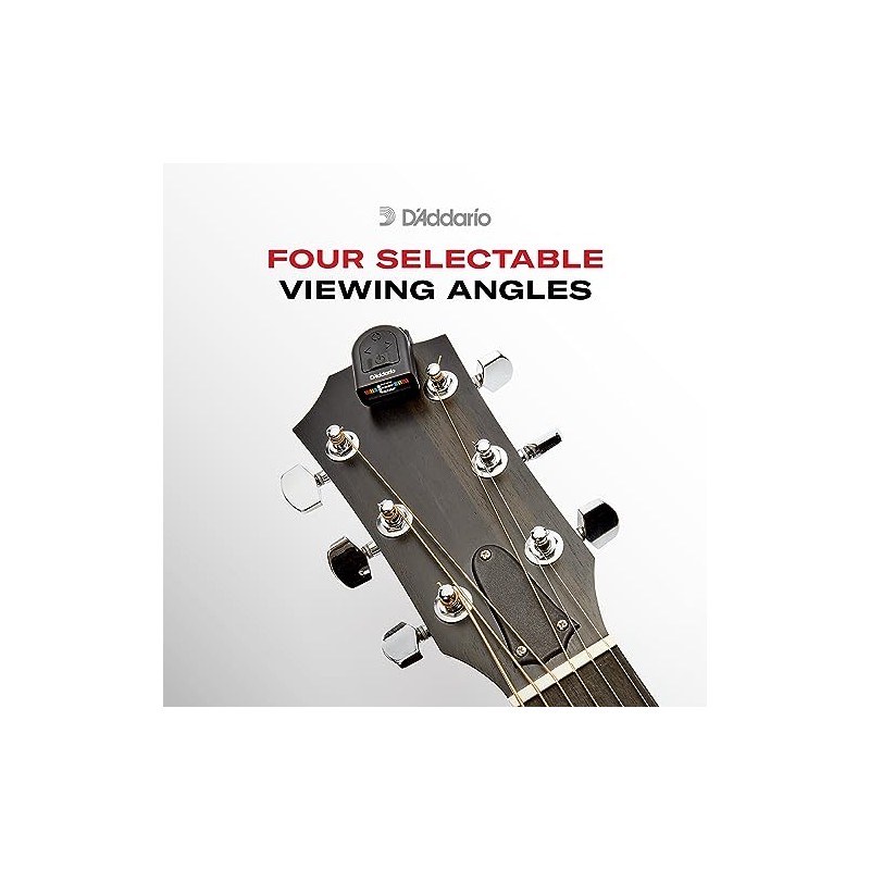 D'Addario | Micro Tuner | Afinador para Guitarra de Clip