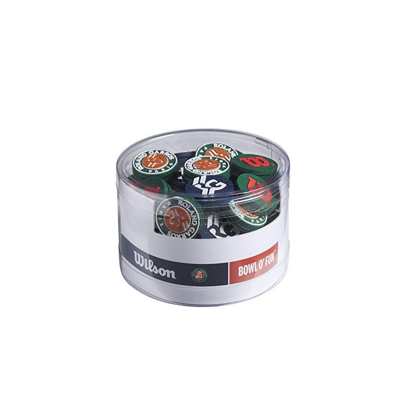 Wilson Pack of 75 Vibration Dampers Roland Garros Bowl o