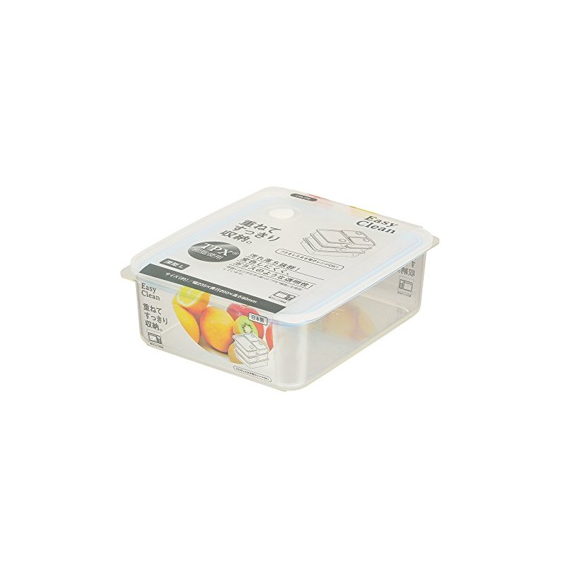 Pearl Metal HB-2632 Easy Clean Deep Sealed Storage Container, L,