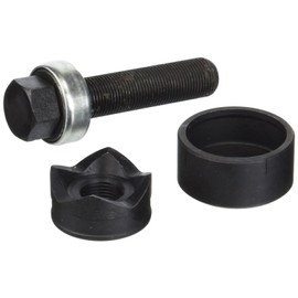 Gardner Bender Size, Color KOS-500B Slug-Out Mechanical Knockout Set, Contractor Punch, Die & Drive Screw, ½ Conduit Pipe Cutting Diameter, 10 Mild Steel & 12 AWG Stainless Steel