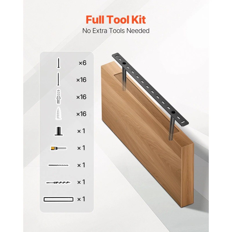 2 Pcs 22x2.5 Inch Heavy Duty Floating Shelf Wall Storage