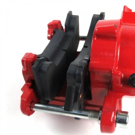 Helix Suspension Brakes and Steering Red GM Single Piston Calipers (Pair)