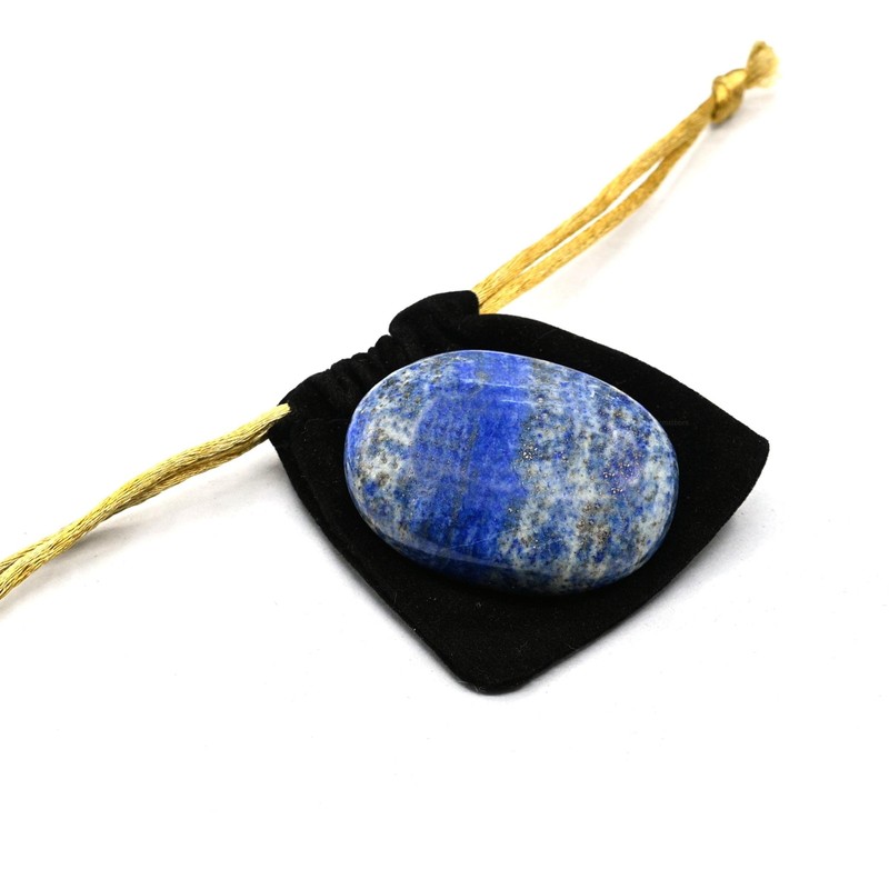 Lapis Lazuli Crystal Palm Stone Natural Healing Stone for Chakra