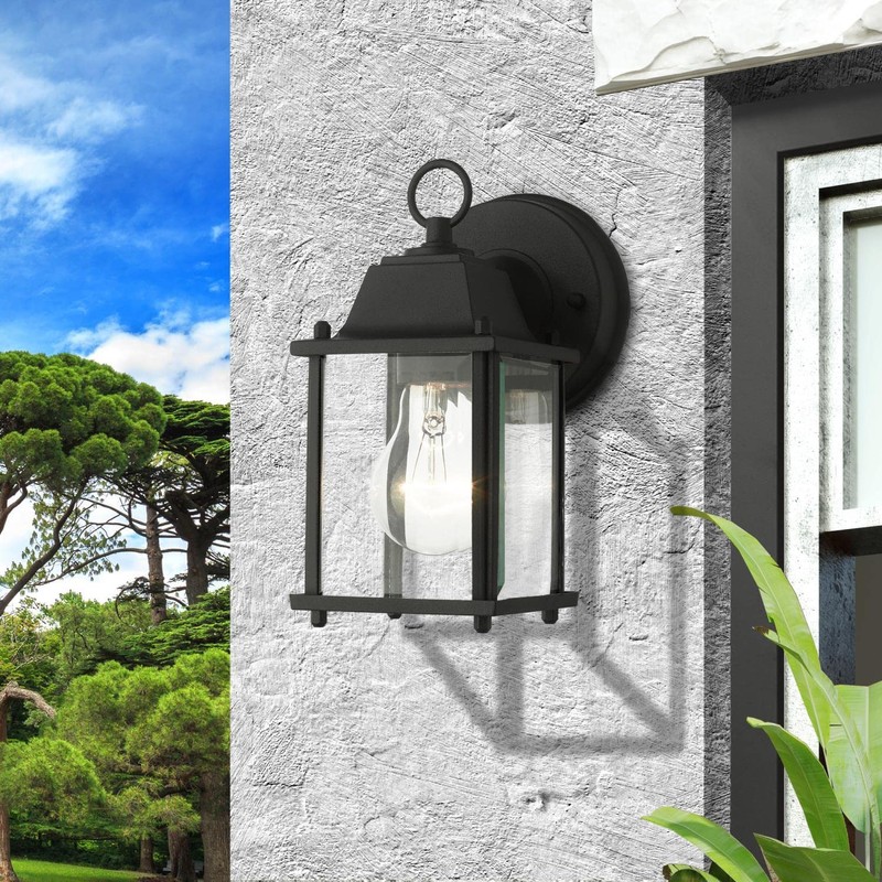 Livex Lighting 7506-14 Frontenac 1-Light Outdoor Wall Lantern, Black