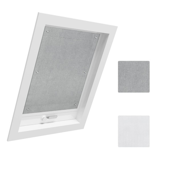 WOLTU Thermal Skylight Roller Blind, No Drilling, Sun Protection, Blackout
