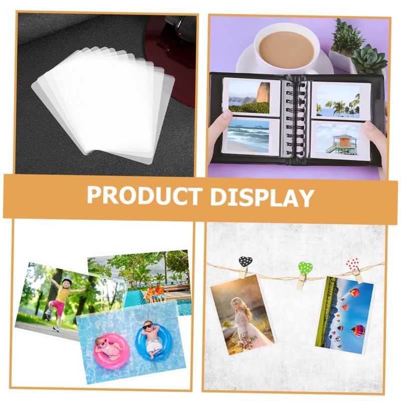 STOBOK 200pcs Thermal Laminating Pouches Protective Film for Photos Documents