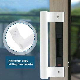 VGOL Sliding Door Handle Aluminum Alloy Door Handle Metal Modern Handle Accessories for Barn Doors Cabinet Doors Garage Doors White