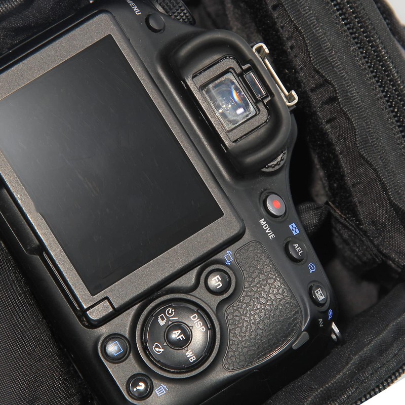 FOSOTO Waterproof (With Waterproof Cover) Black Camera Bag for Canon