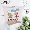 LEVLO Jaq And Gus Cosmetic Bag Gift for Movie Fans