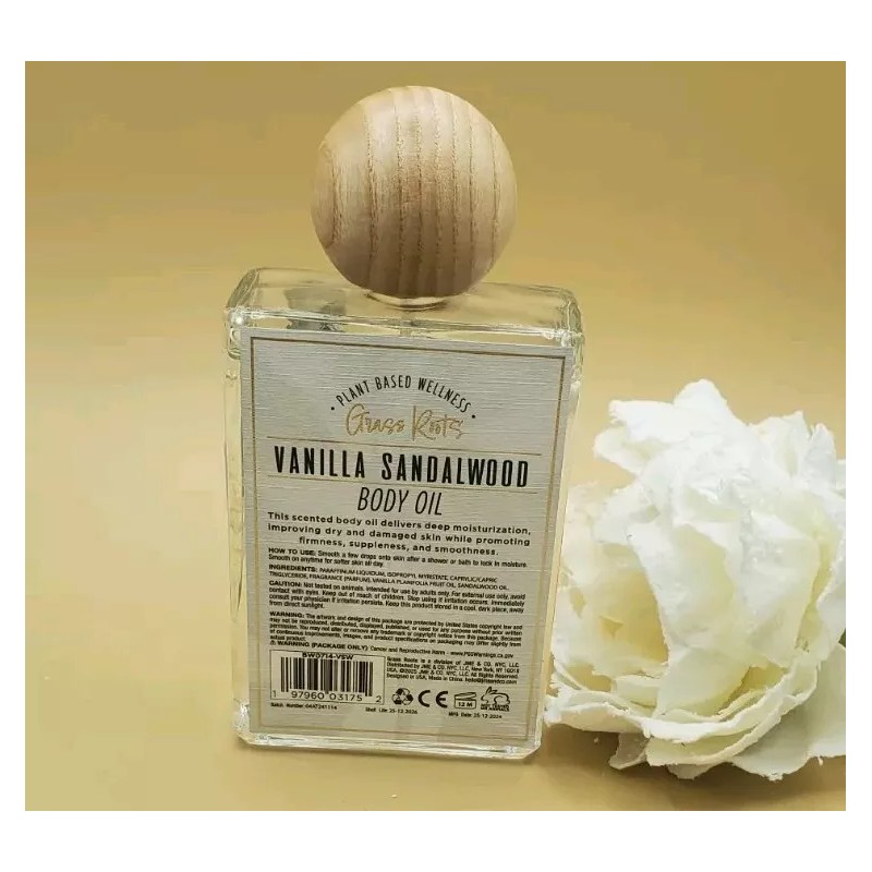 Grass Roots Plant Based Wellness Grass Roots Vanilla Sandalwood Body
