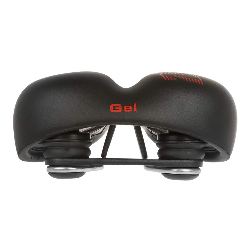 Velo Plush Gel Elasto Saddle - Black, L = 255