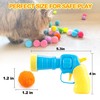 MeoHui 31Pcs Cat Ball Toy Launcher Gun,Cat Balls Fetch Toy,30Pcs