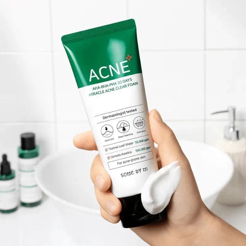 Espuma Limpiadora Some Miracle Acne Foam 100ml Antiacné Rostro