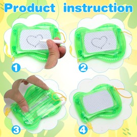 Tutamaz Mini Magic Board Colouring Board Key Ring Pack of 12 Party Bags Children's Birthday Writing Board Toy from 3 4 5 6 7 8 Years Writing Tray Gifts for Children Christmas Birthday