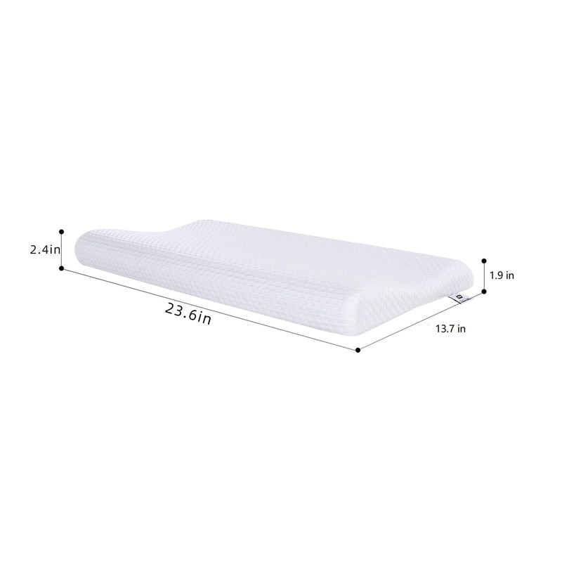 SUQ I OME Slim Sleeper-Gel Thin Memory Foam Pillow for