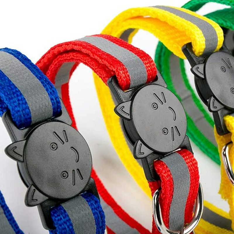 Cat Collar with Bells 6 Pack Reflective Breakaway Collars Safe