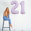 Lingqiang 40 Inch Light Purple Number 1 Balloon for 1st