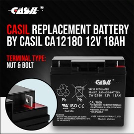 Casil Replacement Battery for Jump-N-Carry JNC660 – Compatible with JNC 660, JNC105, JNC300XL Jump Starters – 12V AGM Battery for Jump Box, Booster Pack, Car Battery Jump Starter