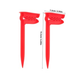 BESPORTBLE 4PCS Outdoor Towel Clips Durable Beach Towel Spikes for Summer Vacation Lightweight Plastic Anchors and Blankets for Picnics and Camping